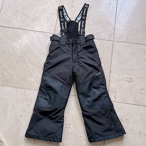 Kamik black ski pants bib size 5